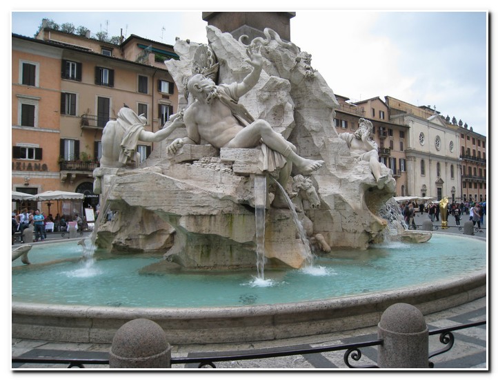 Piazza Navona
Fontana dei Quattro Fiumi (Vierstr�mebrunnen)